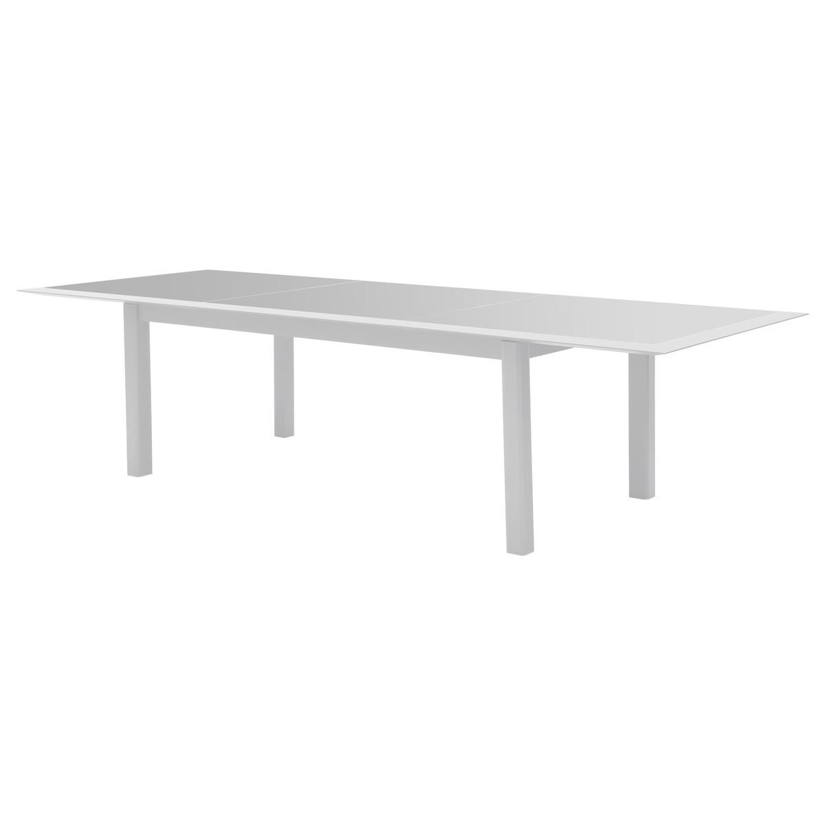 TABLE ALLURE EXTENSIBLE GRIS BLANC 12 PLACES