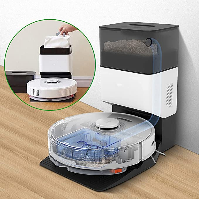 (8er Set) Ersatz Staub Beutel Kit Filterbeutel für Roborock Staubsauger Roboter - Weiss