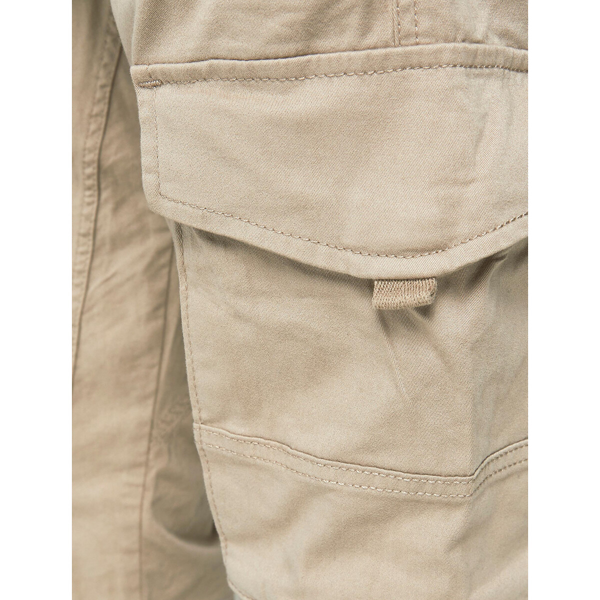 JACK & JONES<br>Calça cargo, modelagem slim stretch Paul Flake