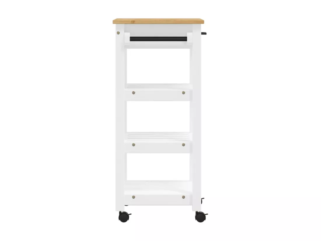 Chariot de cuisine MONZA 48x40x90 cm bois massif de pin