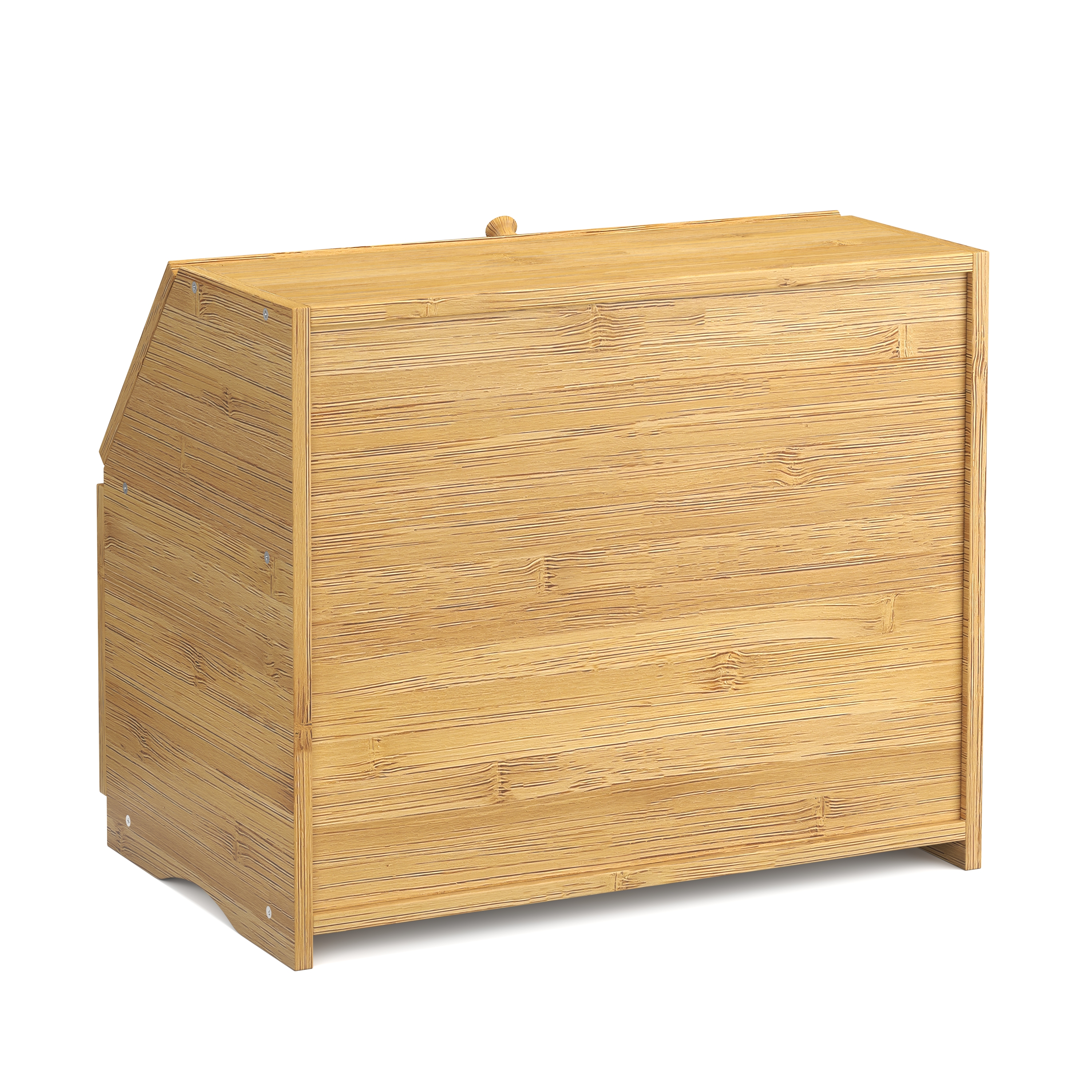 Brotkasten Bambus 2 Etagen mit Sichtfenster 39 x 25 x 32 cm