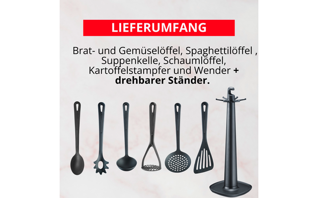 Westmark Gentle Drehständer mit Küchenhelfern 7 teilig