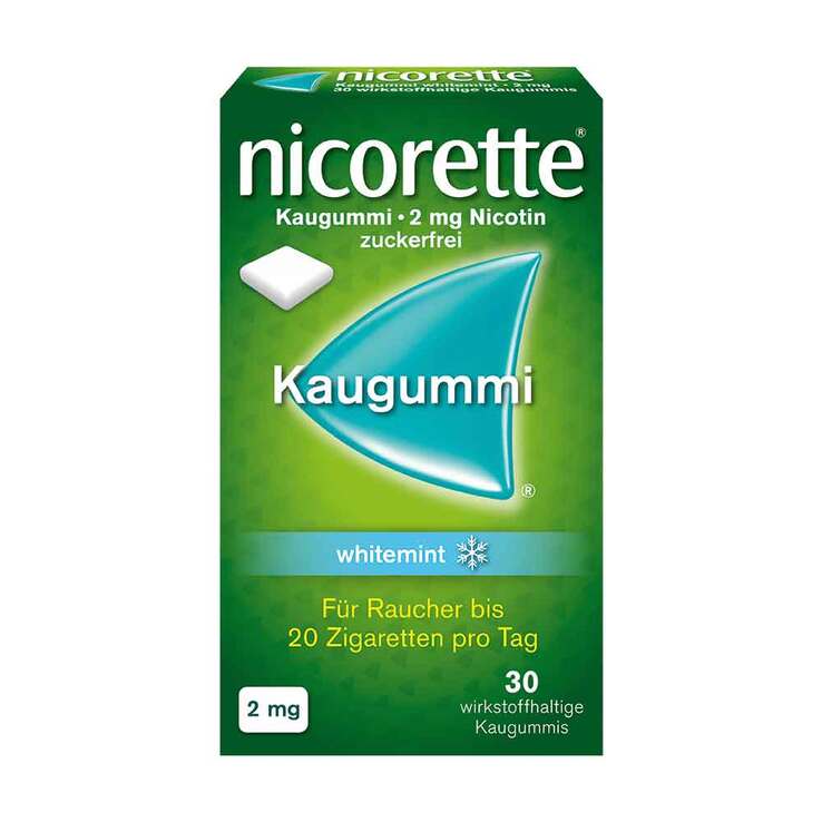nicorette Kaugummi whitemint, 2 mg Nikotin, 30 St