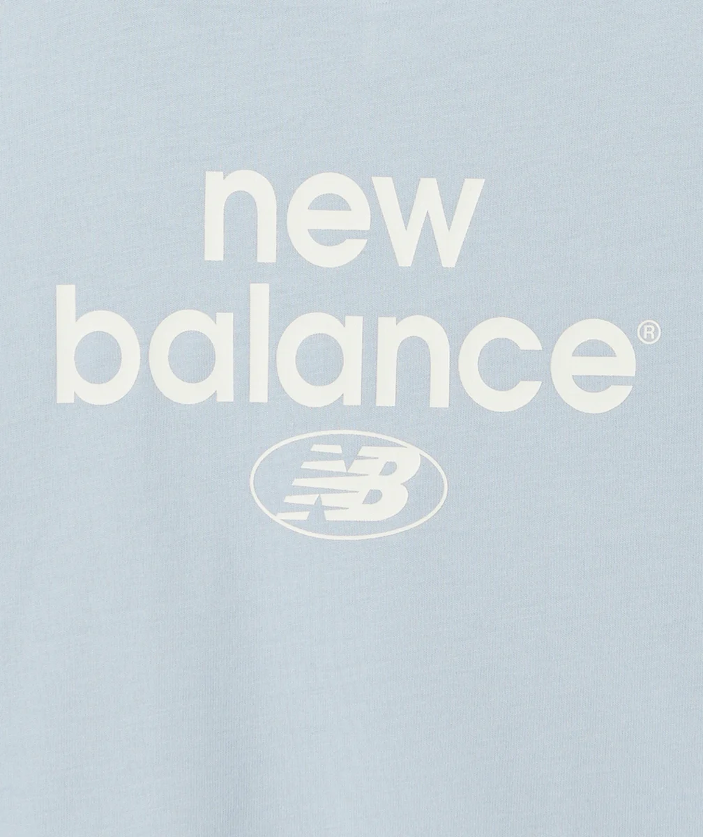 NEW BALANCET-SHIRT FILLE BLEU CIEL EN COTON ESSENTIALS REIMAGINED ARCHIVE