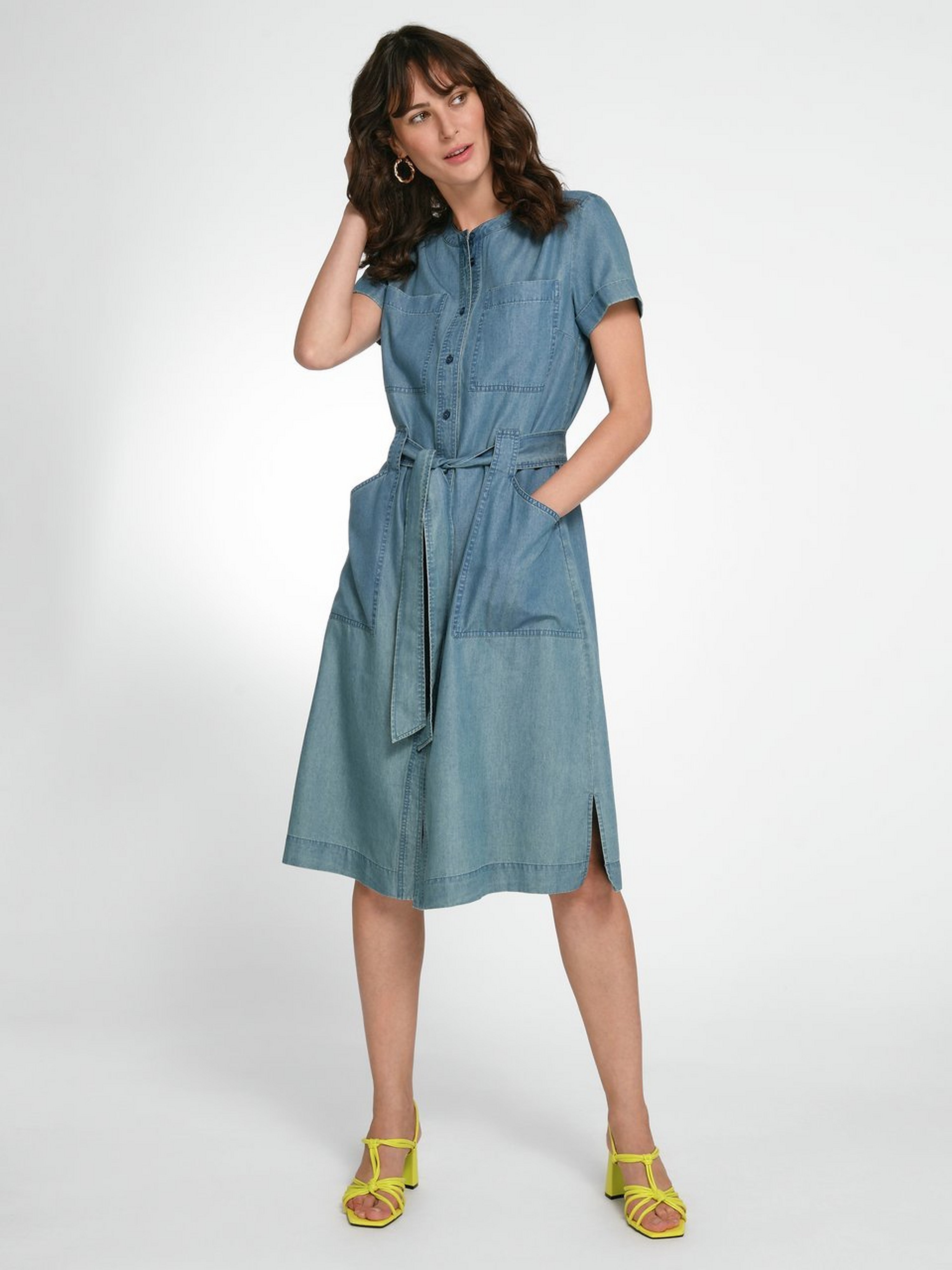 Jeans-Kleid mit 1/2-Arm