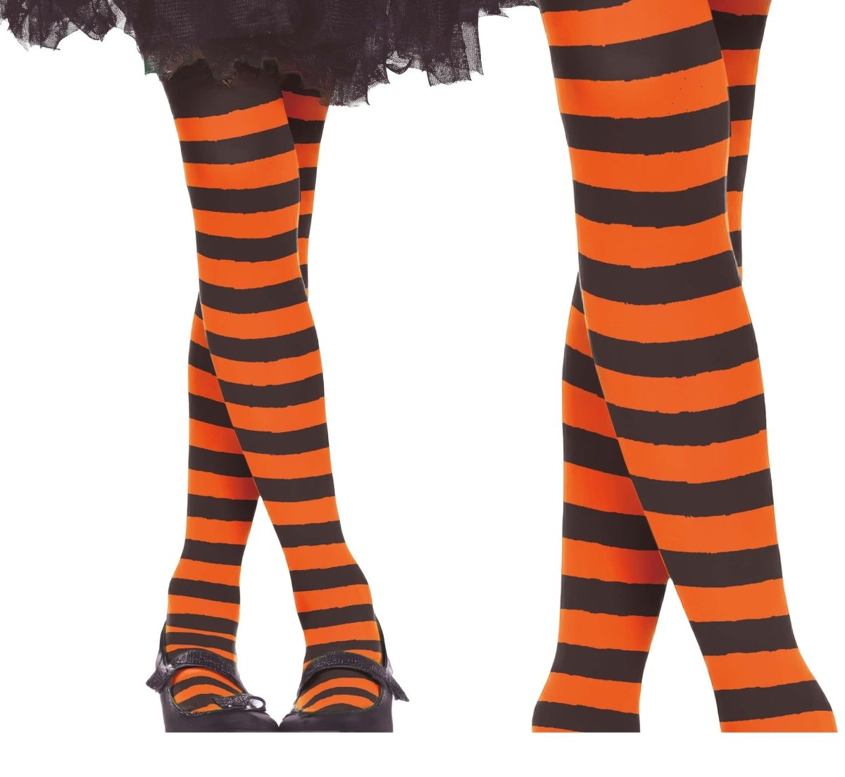 Halloween Panty Kind Zwart Oranje Gestreept