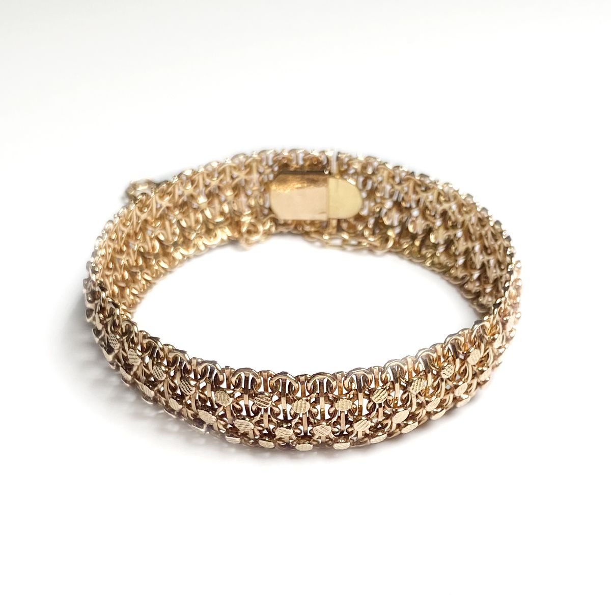 Bracelet d'occasion or 750 rose 18 cm