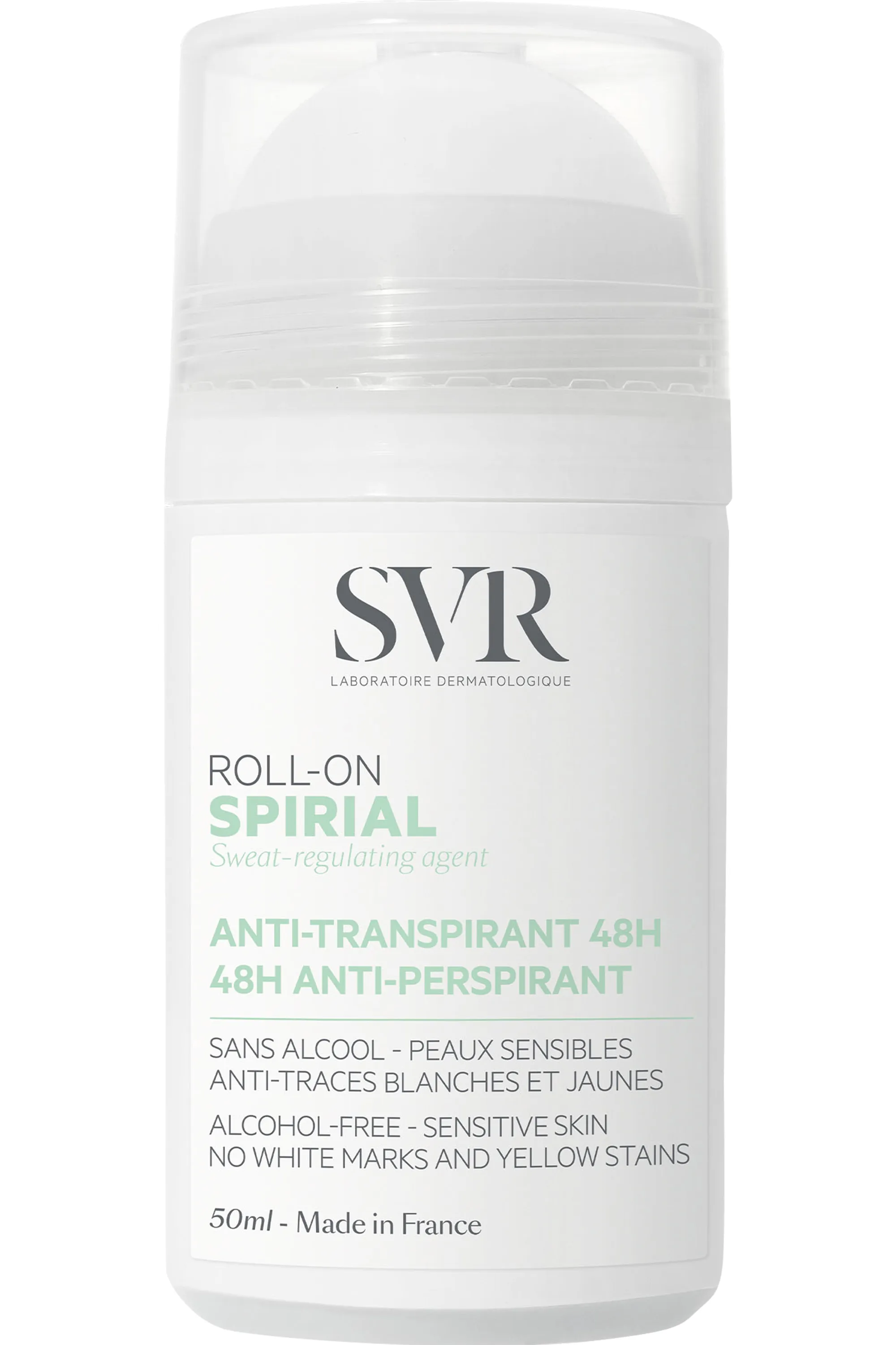 SVR Roll-on anti-transpirant 48h Spirial rechargeable-50 ml
