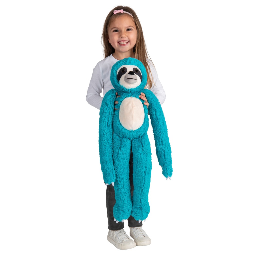 Freches Faultier, türkis, 75 cm, Plüschtier