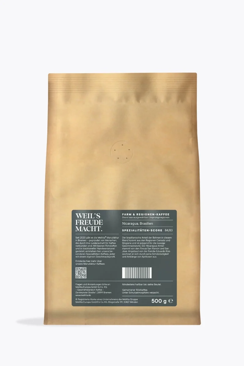 Melitta® Manufaktur Bremen FilterkaffeeFarm- & Regionen-Kaffee gemahlen 500g