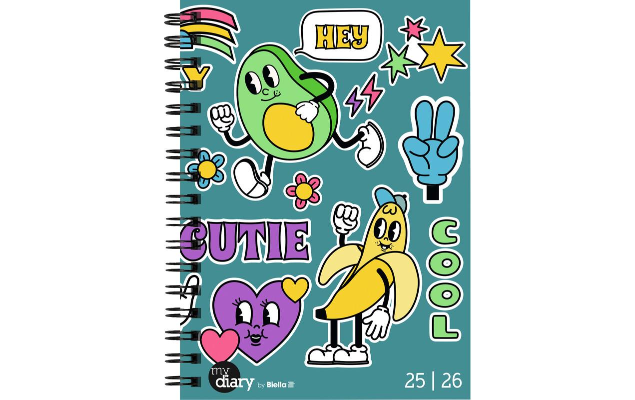 Schüleragenda Mydiary Comic 25/26 FSC, 3½T/1S, 12 x 16.5 cmModerner Terminplaner für Jugendliche