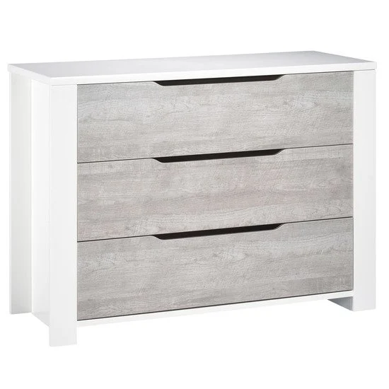 Loft commode 3 tiroirs   Gris/Blanc        de               Sauthon Baby's Sweet Home