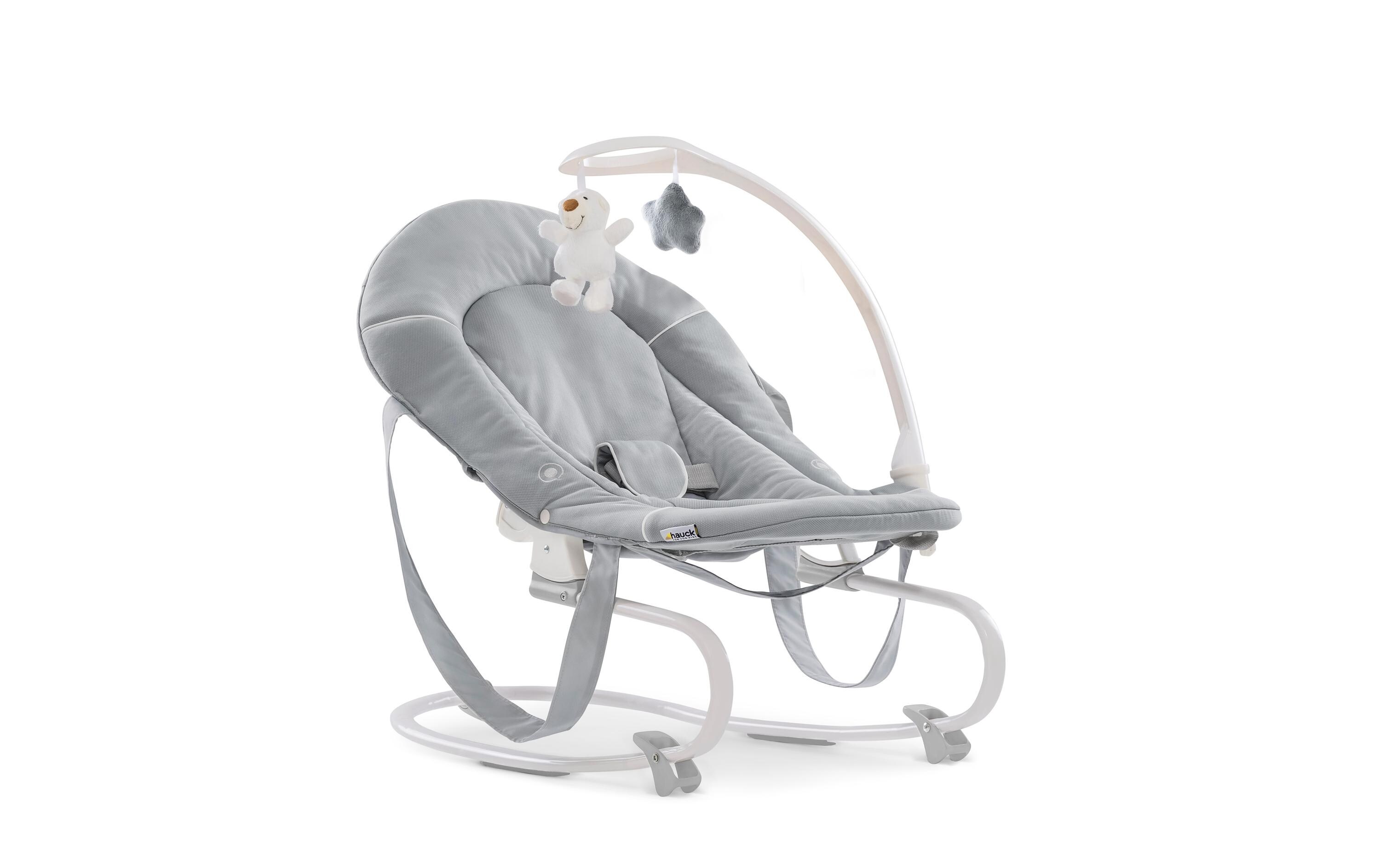 Hochstuhl Sit N Relax 3in1 Stretch Grey<br>Set mit Babysitz, Kindersitz und Wippgestell