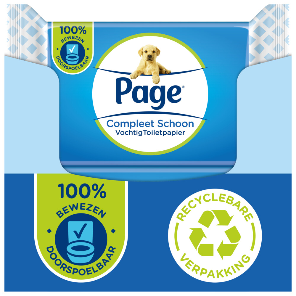 12x Page Vochtig Toiletpapier Compleet Schoon38 stuks
