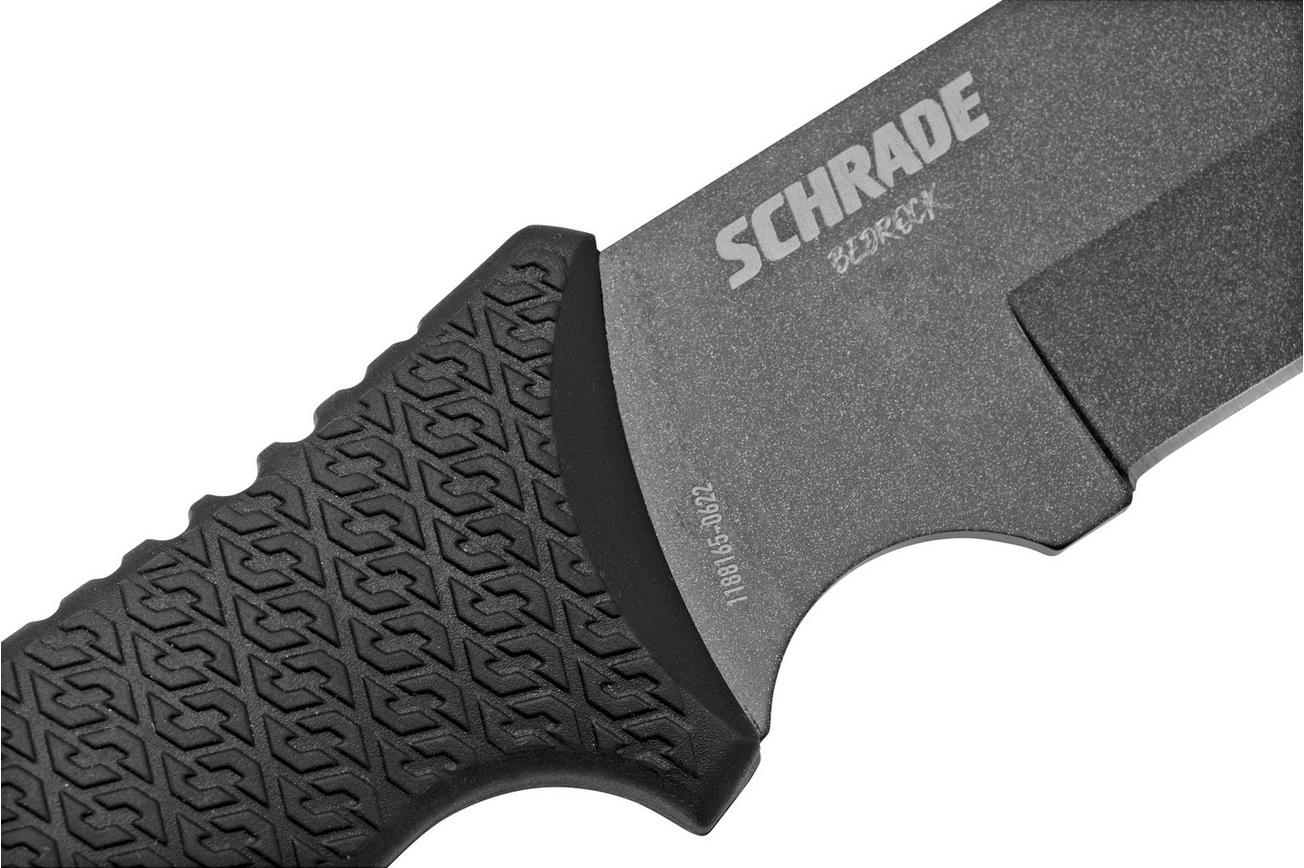 Schrade Bedrock Magnum 1182517, zwart vaststaand mes