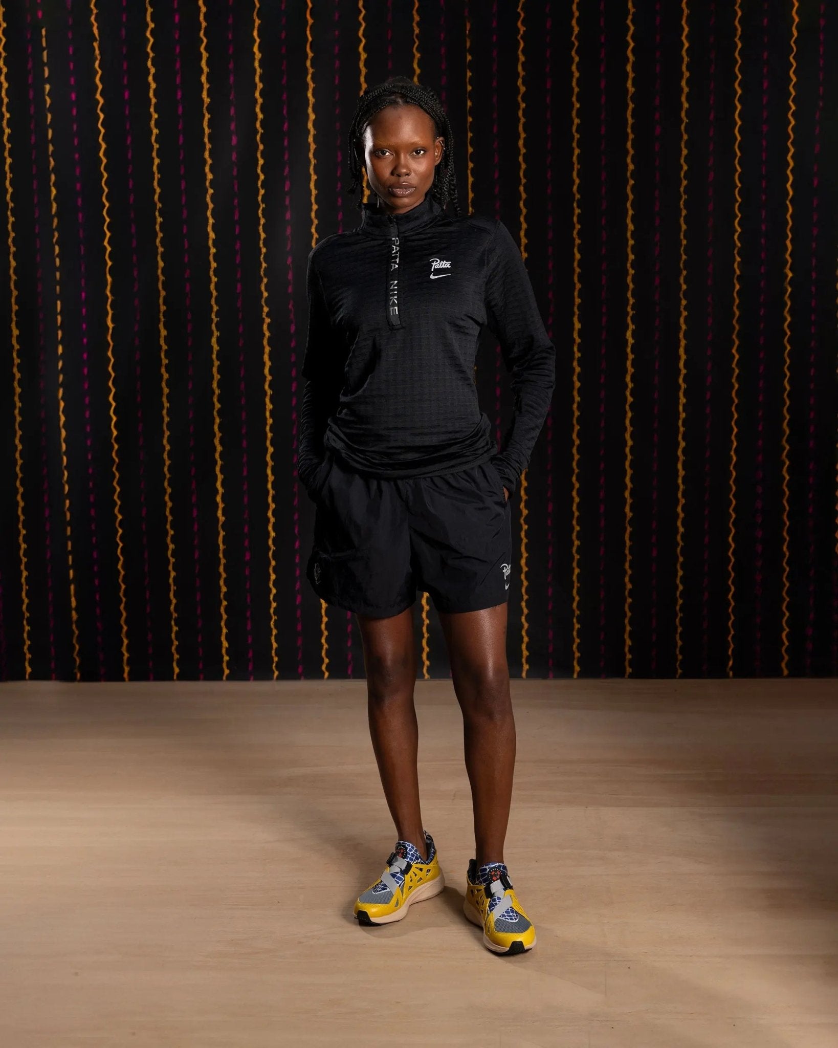 Nike x Patta Running Team Half-Zip Longsleeve (Black)