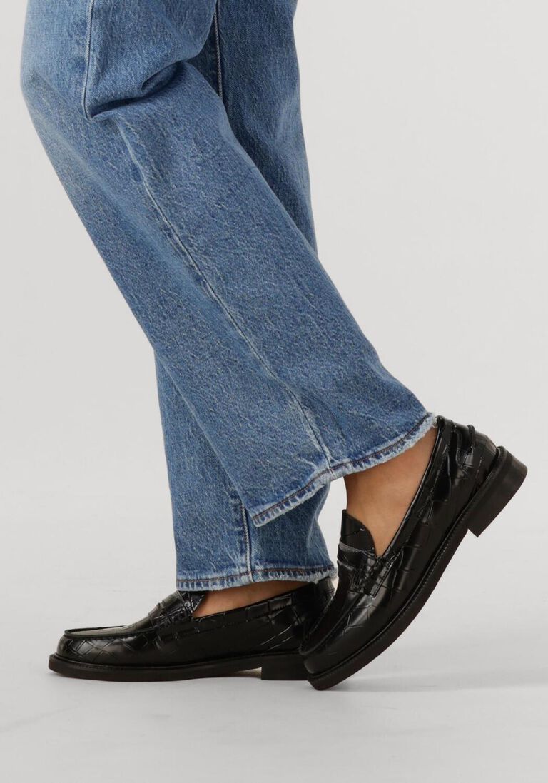 zwarte stefano lauran loafers 12032
