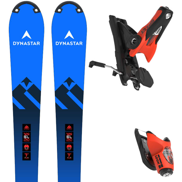 Pack ski DYNASTAR SPEED OMEGLASS FIS SL FAC 165 R22 + SPX 15 ROCKERACE HOT RED