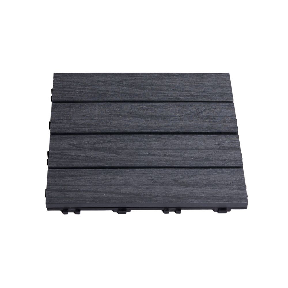 TERRASSEFLIS HORTUS KOMPOSITT 30X30CM GRÅ 4-PAK