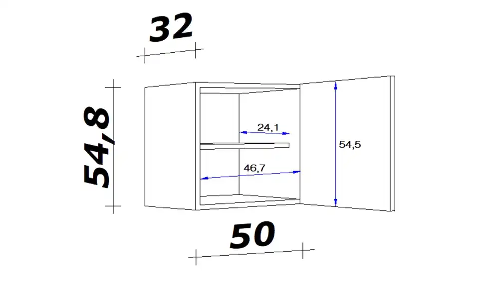 Hängeschrank Mol 50 cm