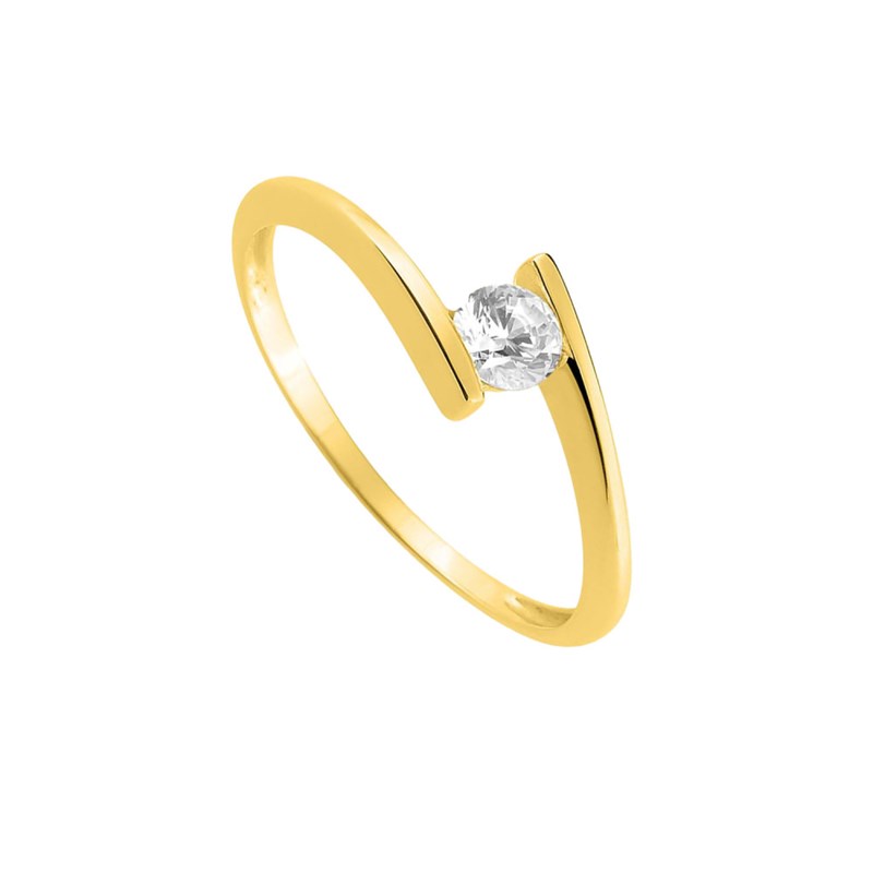 Bague Femme - Oxyde de zirconium - Or 18 Carats