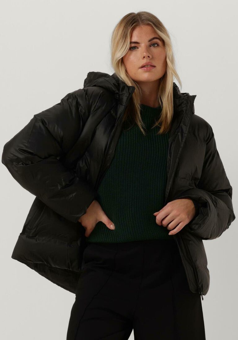 NEO NOIR zwarte neo noir gewatteerde jas fox c puffer jacket