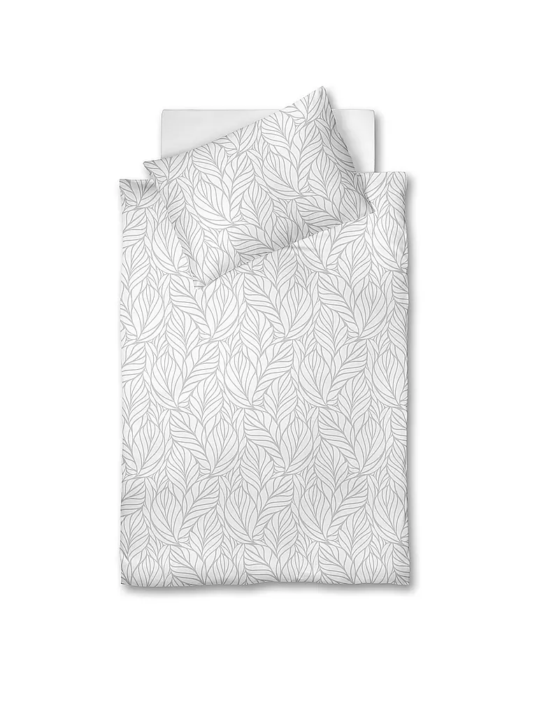 FLEURESSE Damast Bettwäsche OPAL 70x90cm/140x200cm Weiss weiss