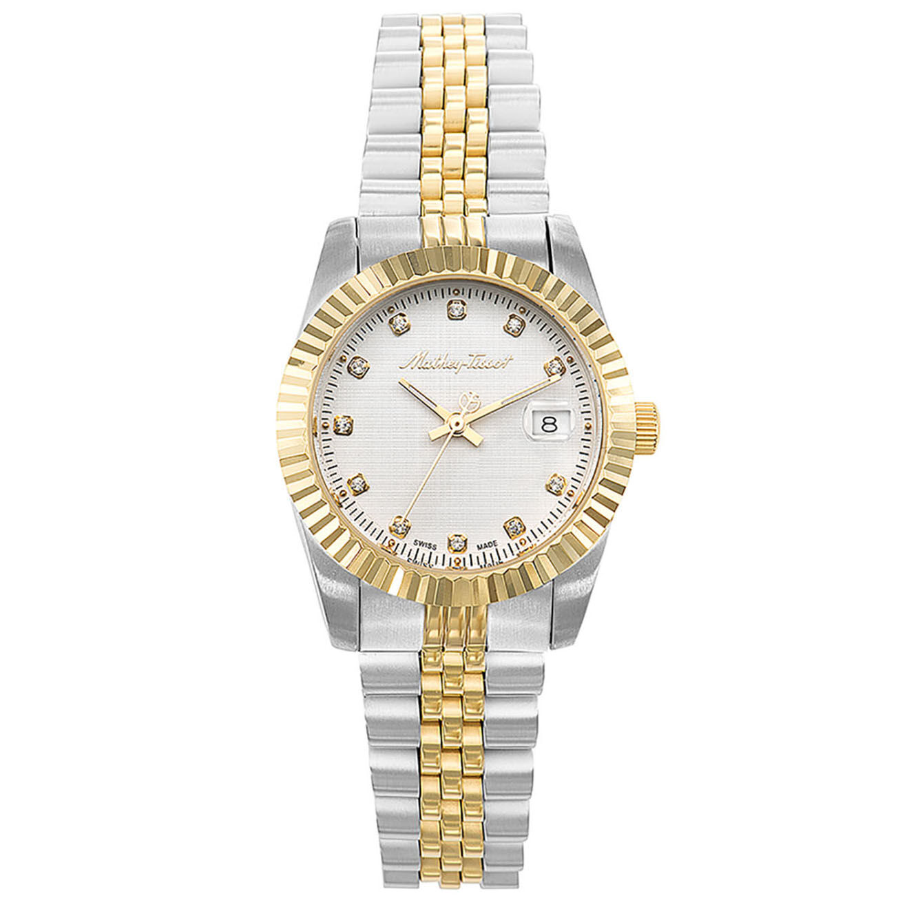 Mathey-Tissot Montre Femme en Acier Quartz  Mathy III  argenté/doré