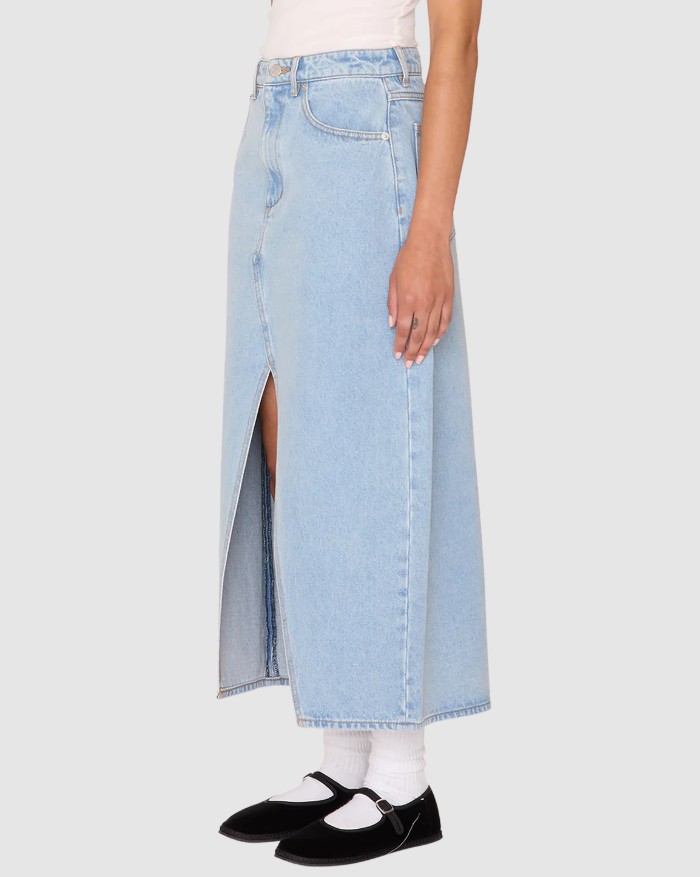 Obey Simplex Denim Skirt Cirrus