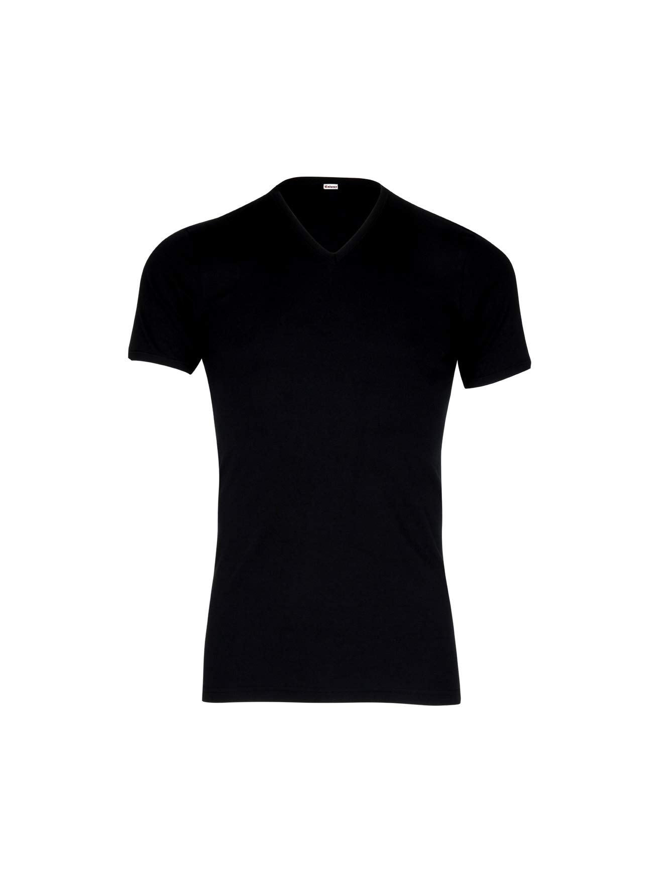 Tee-shirt encolure V, pur coton