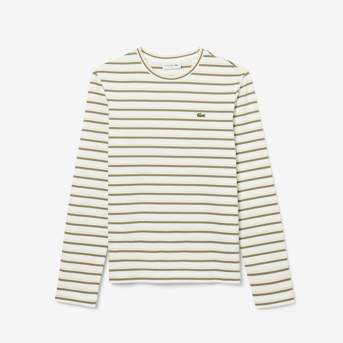 LACOSTE<br>Camiseta listrada de manga comprida