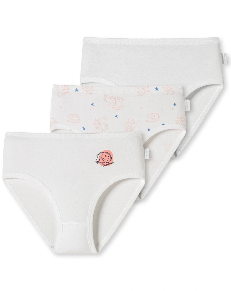 Slip HEDGEHOG LOVE 3er-Pack in weiß/rosa