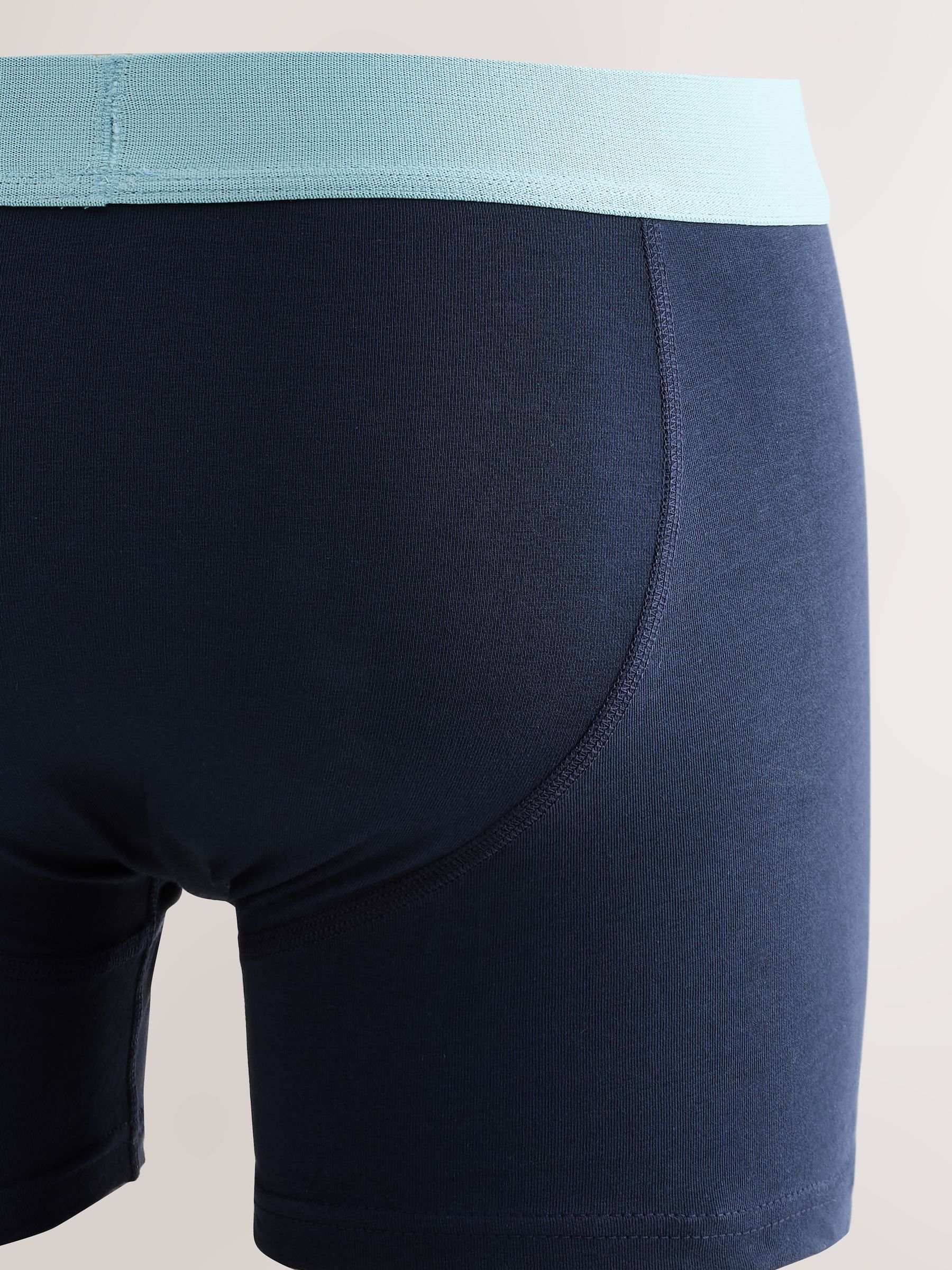 Donkerblauw - Verpakking van 5 - Katoenrijke trunk boxers