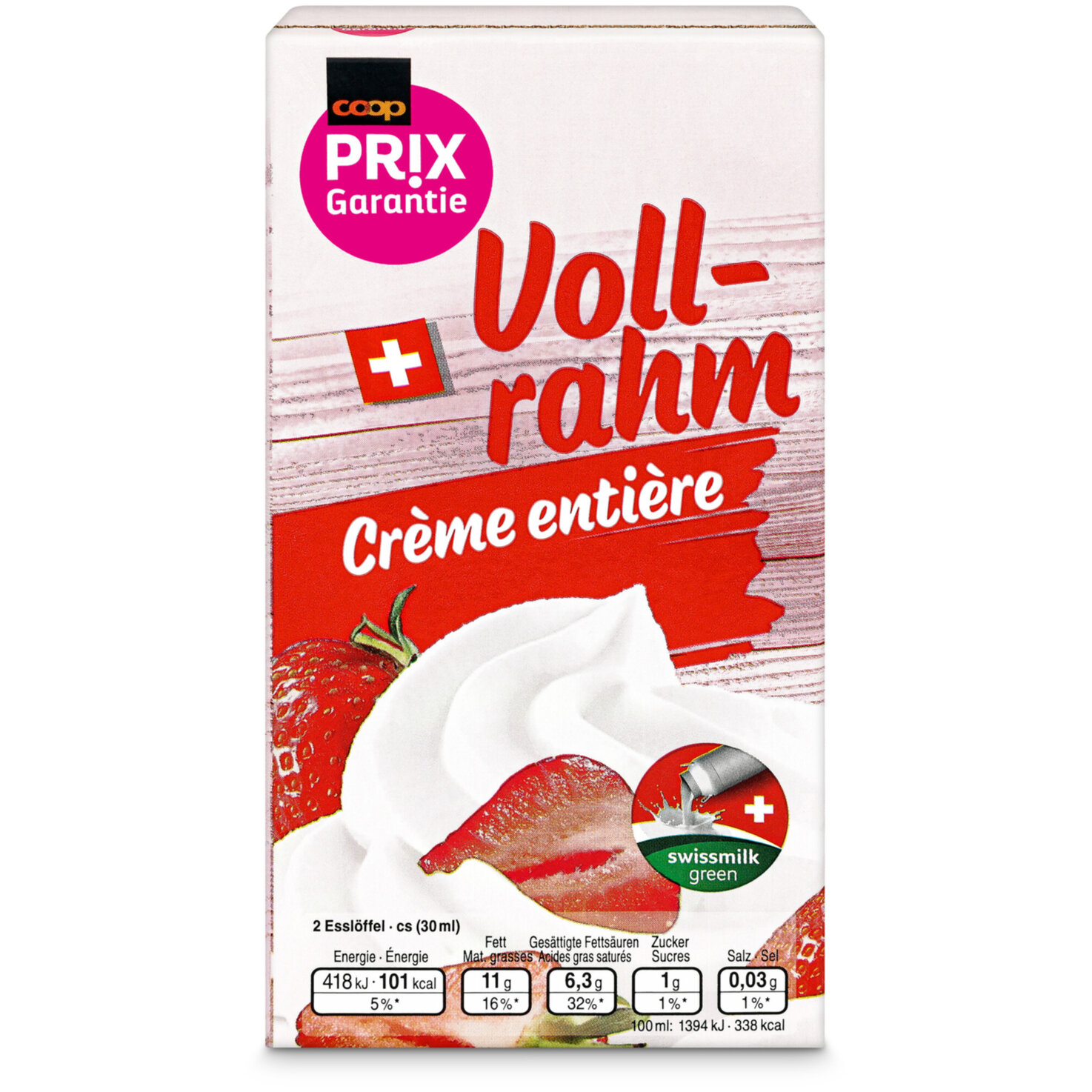 Prix Garantie Vollrahm 35% UHT