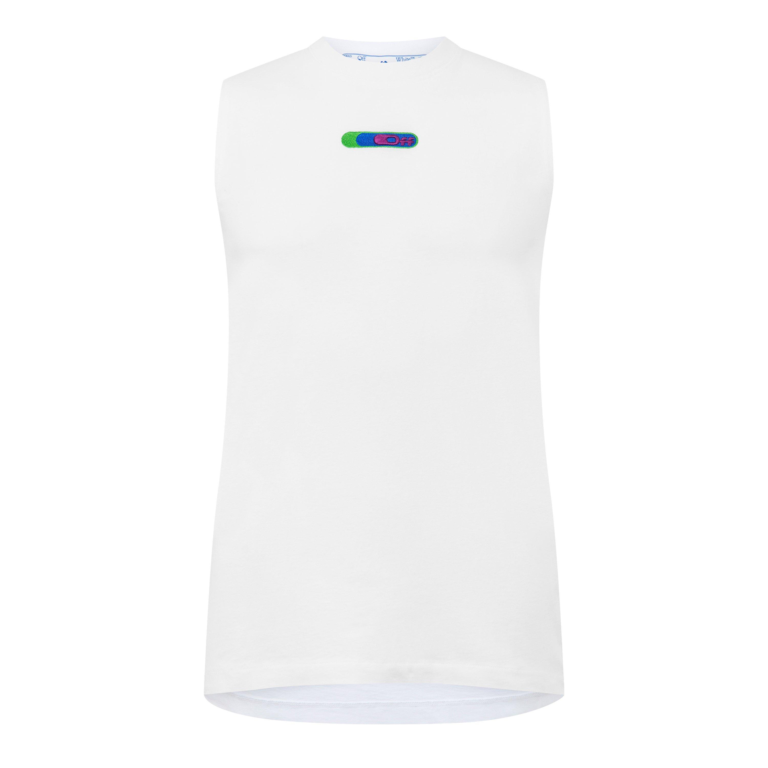 Off White Leaf Arrow Tank Top