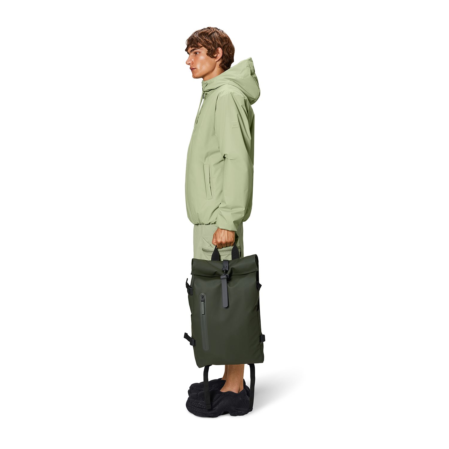 Rains Rolltop Rucksack Large W3 green