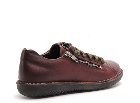 Chacal boots bottine plates femme 6002 bordeaux