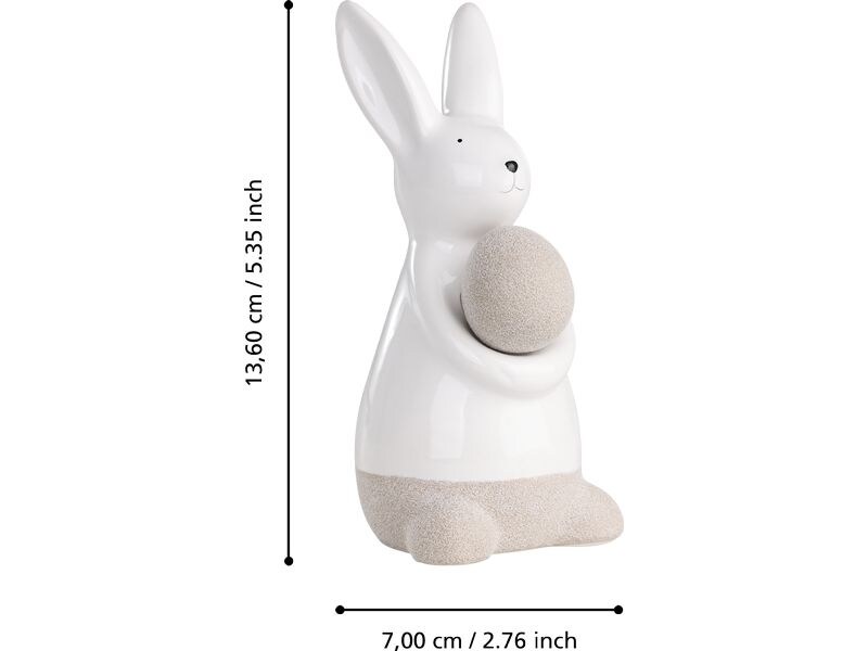 EGLO Hase Madiorano 13.6 cm, Weiss Osterfigur