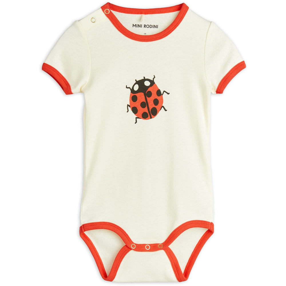Køb Mini Rodini Offwhite Ladybugs Body