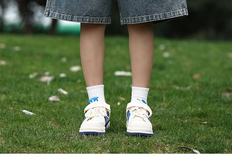 ROOSE - Mid-rise gewassen denim shorts