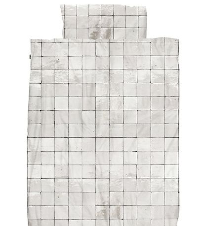 Snurk Bettwäsche - Erwachsen - Tiles Pearl White