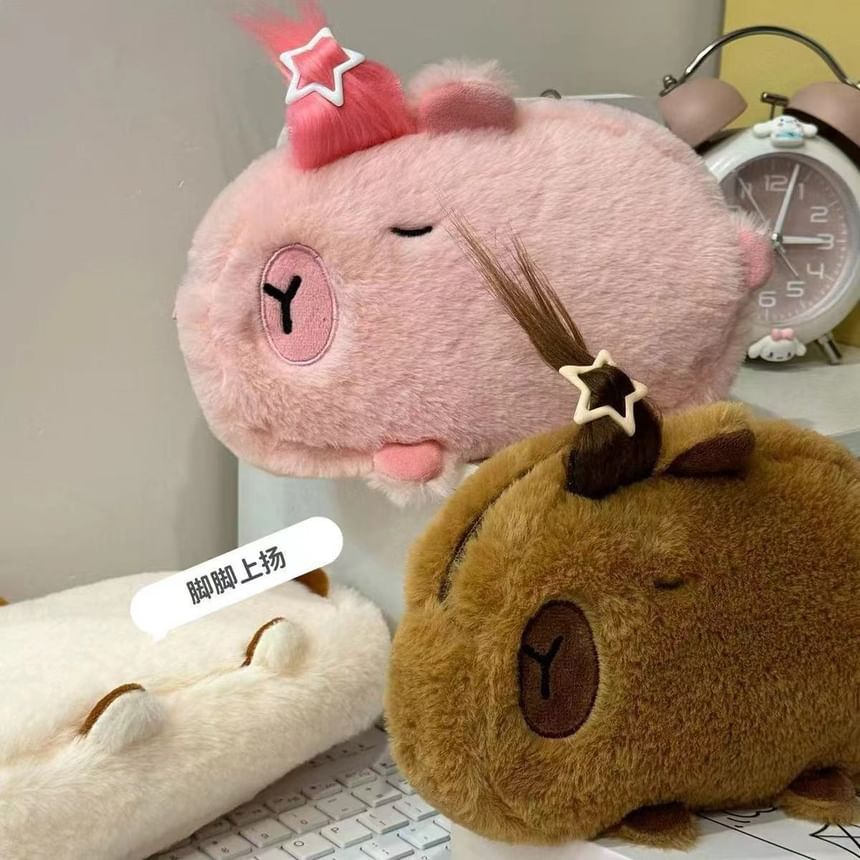 Milha - Capybara Chenille Make-uptas / Etui (Diverse ontwerpen)