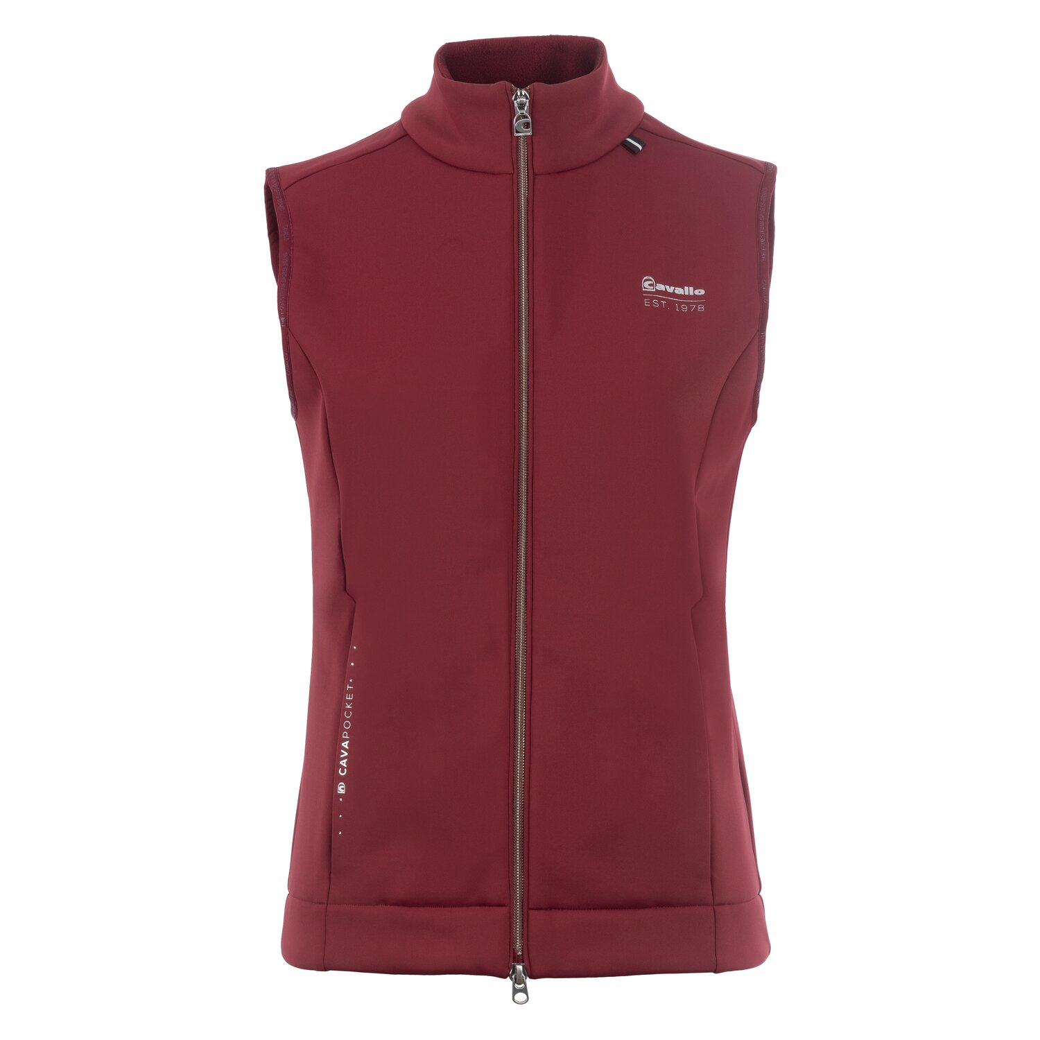 Cavallo Funktionsjersey-Weste CAVALGLORIE - dark red