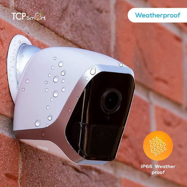 TCP SMART WIFI Udendørs Kamera 1080p 16Gb hvid