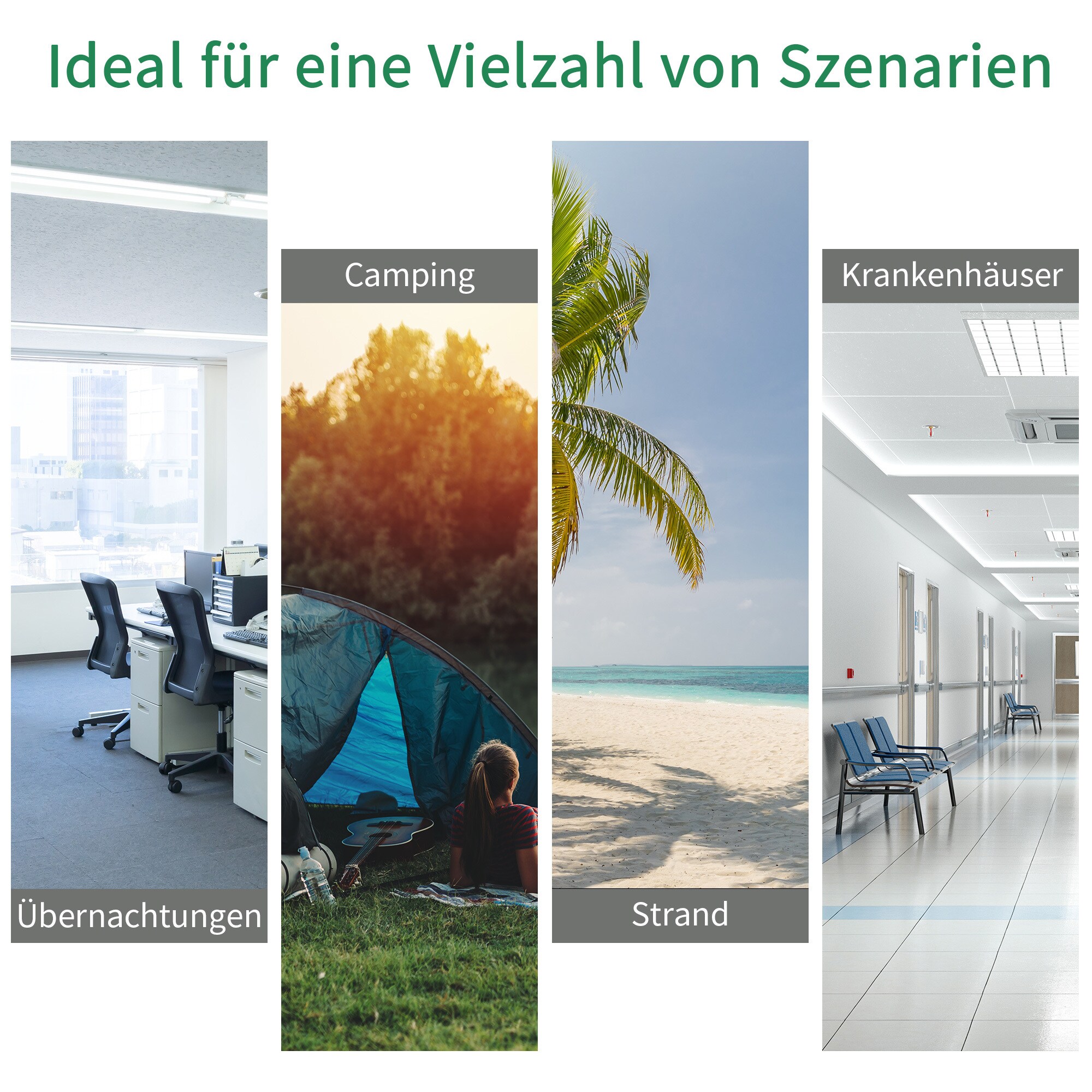 Outsunny Campingbett mit seitlicher Tasche grün, schwarz 200 x 73 x49 cm (LxBxH)