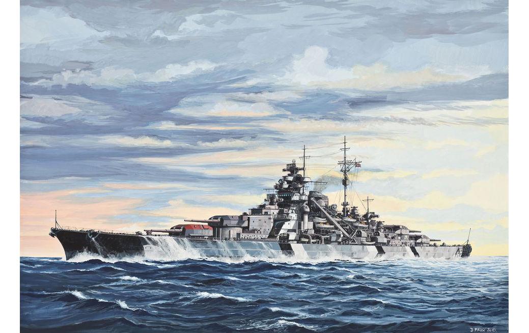 Bausatz Battleship Bismarck 1:700Kunststoff Modellbausatz