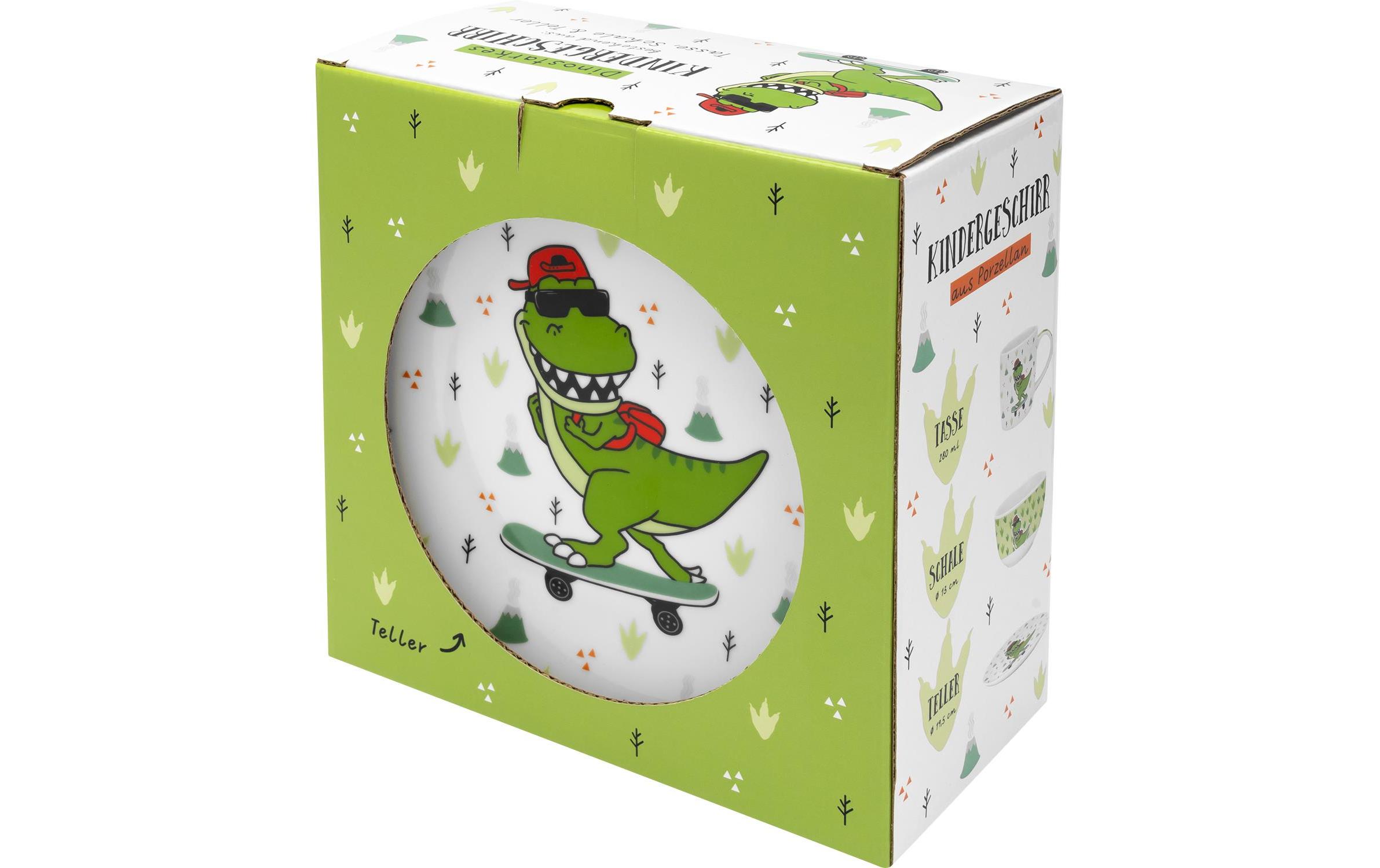 Kindergeschirrset Dinosaurier 3-teiligGeschirrset für Kinder