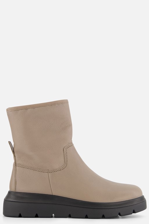 Ecco Nouvelle Enkellaarsjes taupe Leer