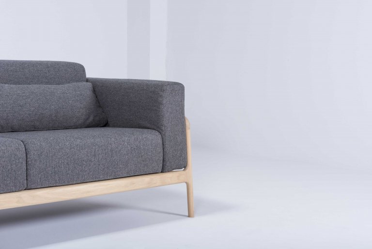 Gazzda Fawn sofa 2-zits whitewash Dakar Leather Whisky