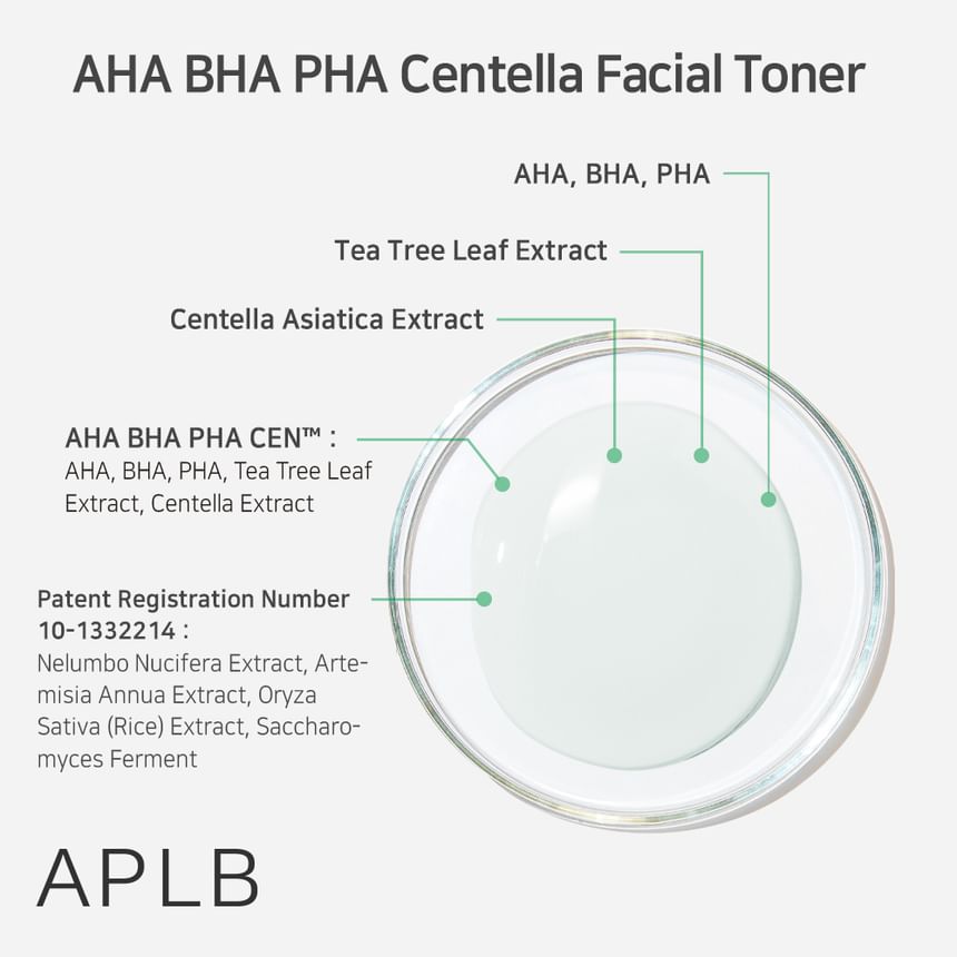 APLB - AHA BHA PHA Centella gezichtstoner